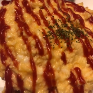 【ご飯レシピ】トロトロスクランブルnoオムライス♡